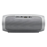Bocina Bluetooth Bx400g Ghia Gris, 8w X2 Rms Aux, Micro Sd Card, Usb